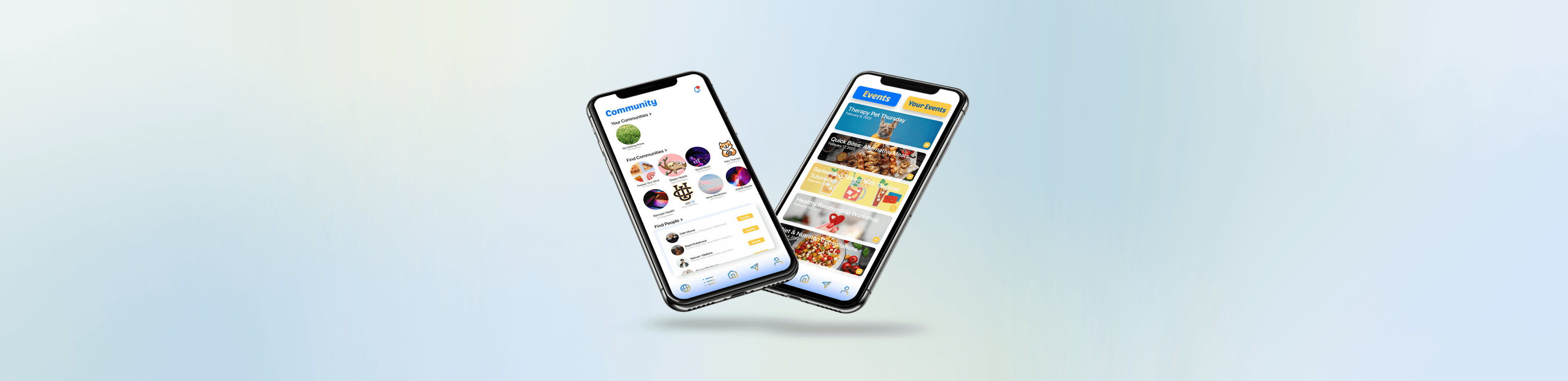 Wellness App Mock Ups